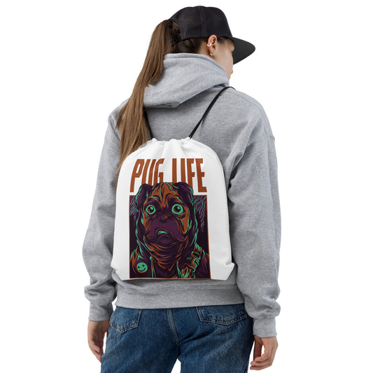PUG LIFE drawstring bag