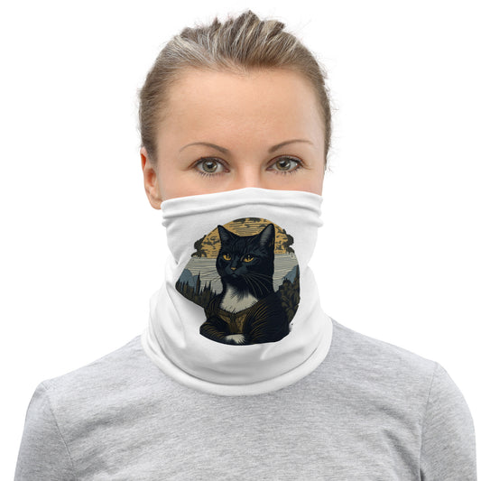 Mona Lisa Cat Neck Gaiter