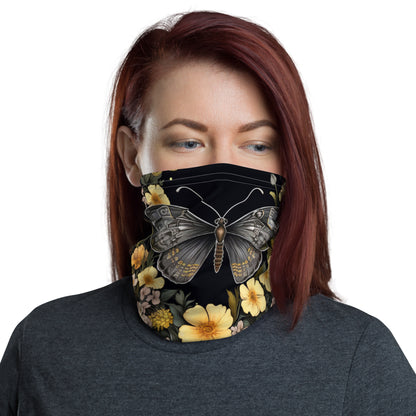 Butterfly & Flowers Neck Gaiter