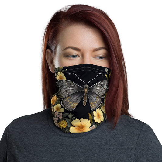 Butterfly & Flowers Neck Gaiter