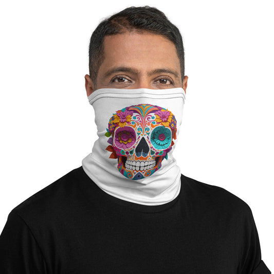 Sugar Skull Floral Neck Gaiter