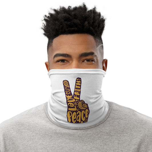 Love, Faith, Hope, Peace Neck Gaiter