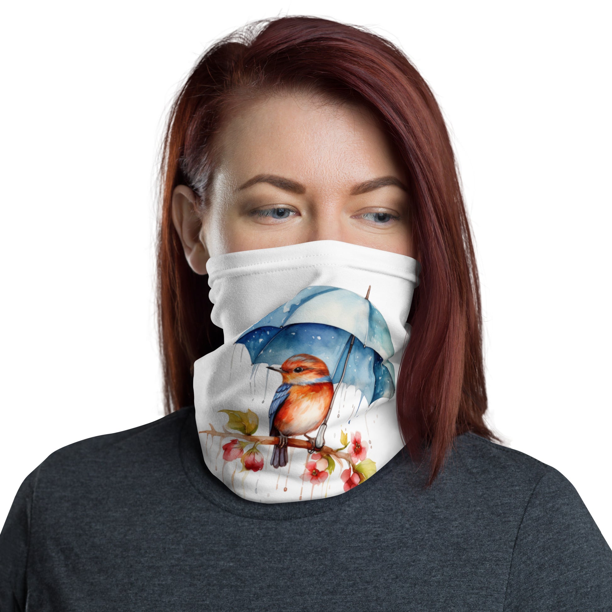 Bird with an Umbrella Neck Gaiter