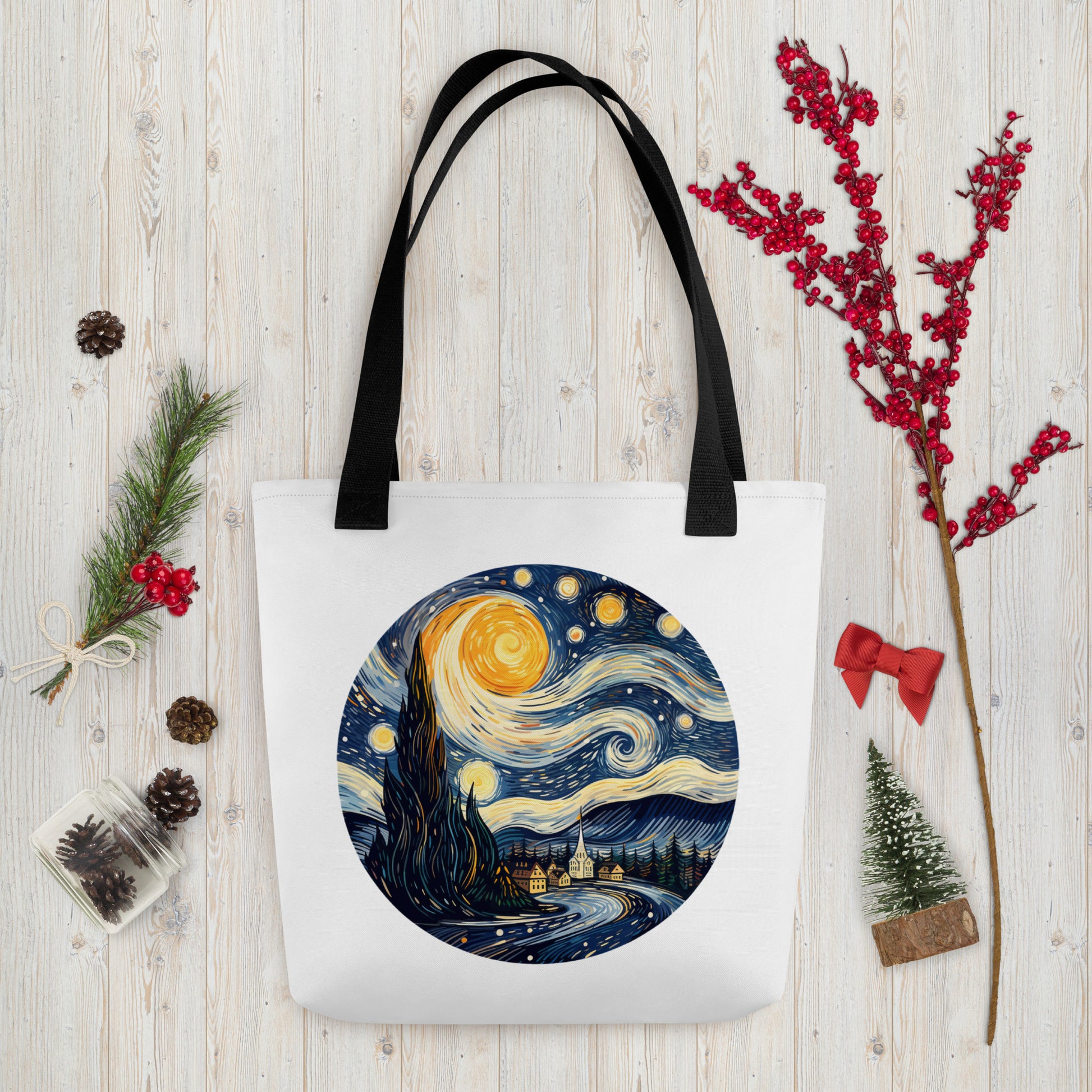 Starry Night Van Gogh Tote Bag