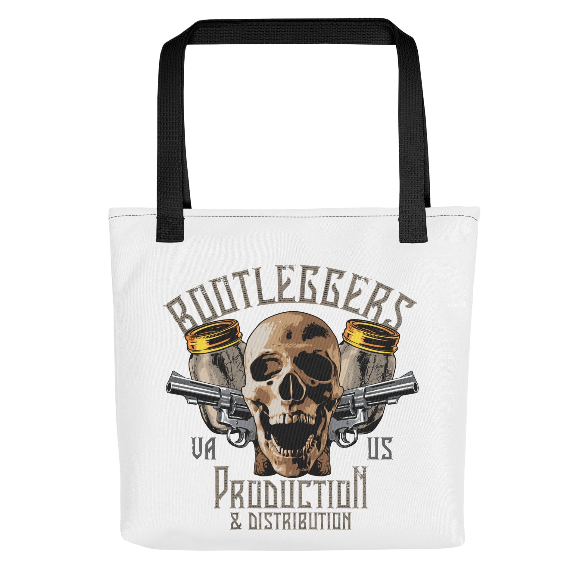 Bootleggers Moonshine Skull Tote Bag