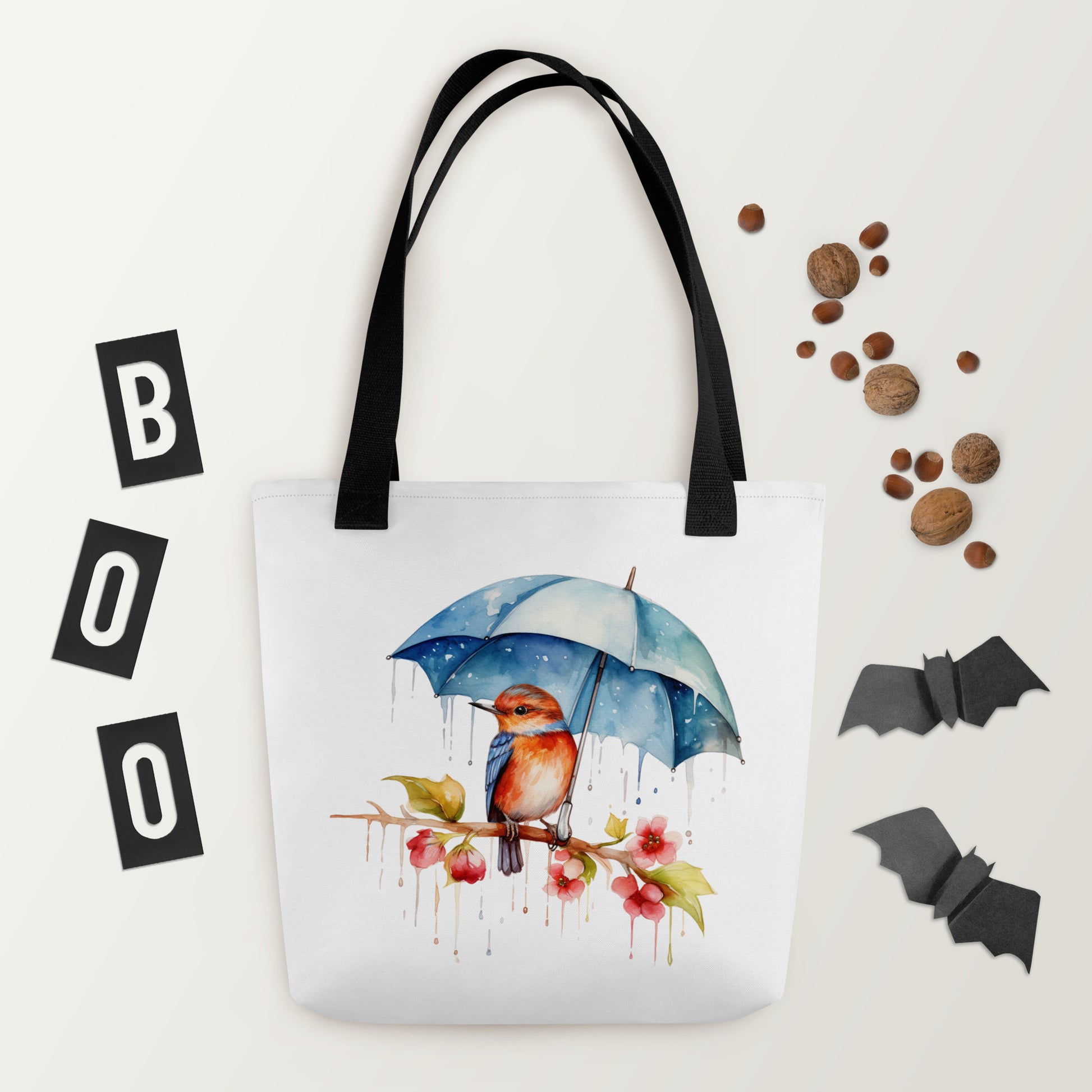 baby bird tote bag
