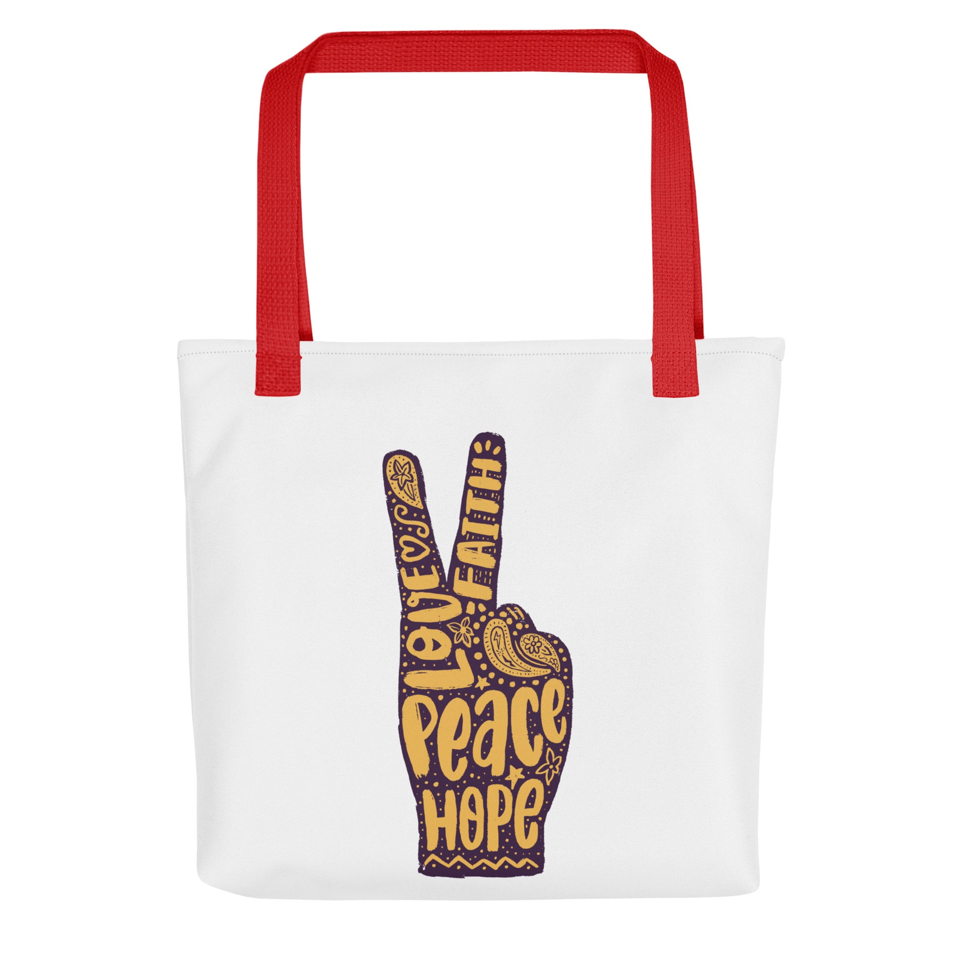 Peace Sign Tote Bag