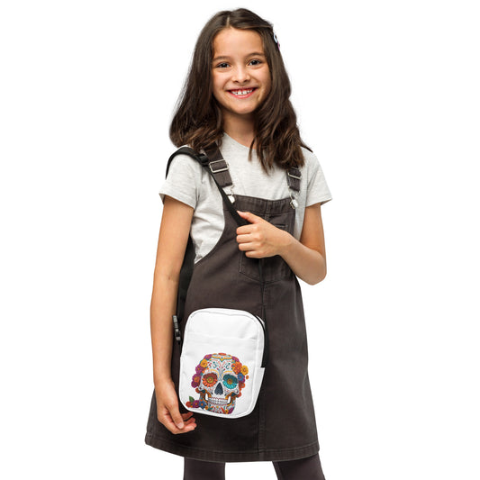 Sugar Skull Utility Crossbody Bag