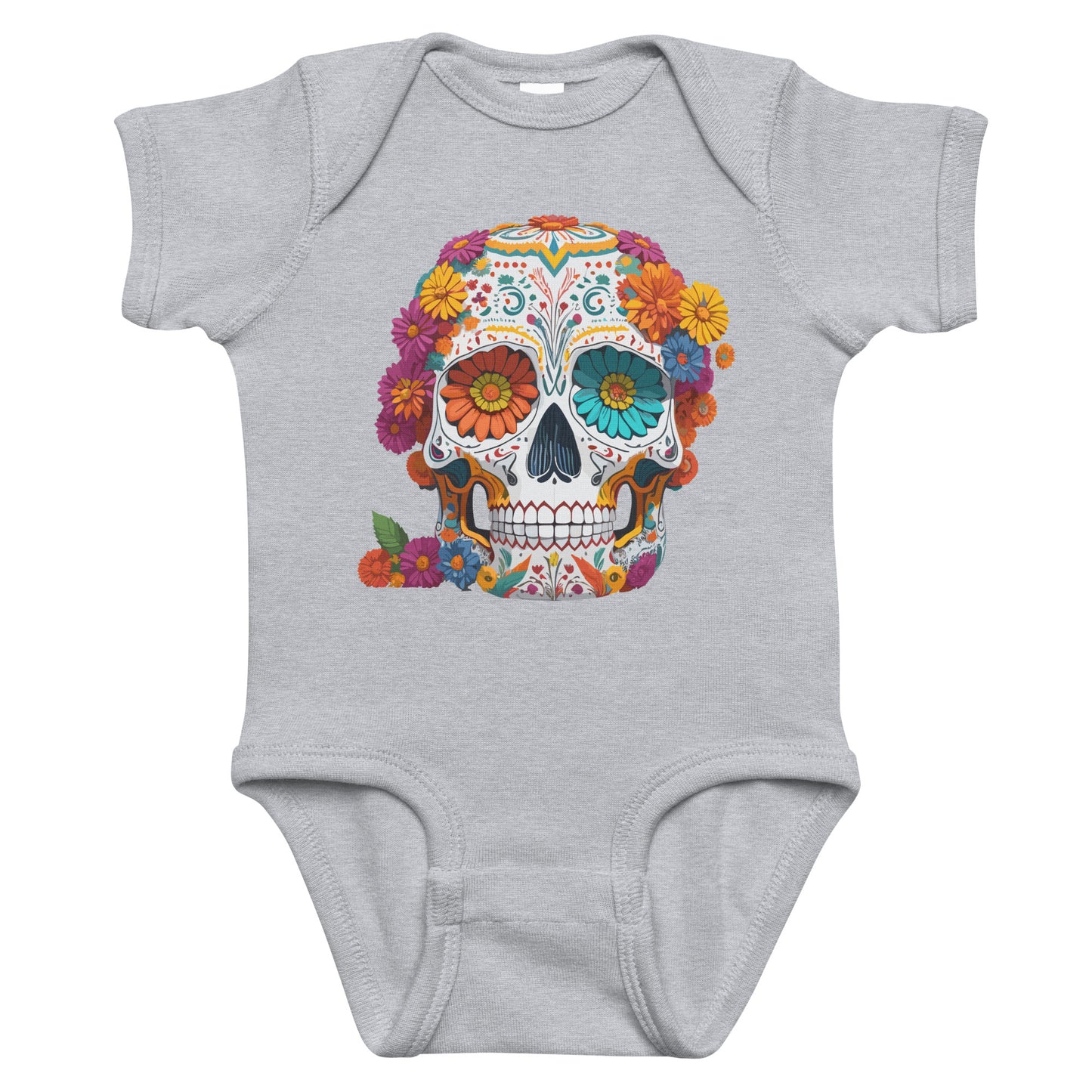 Day of the Dead Floral infant Onesie