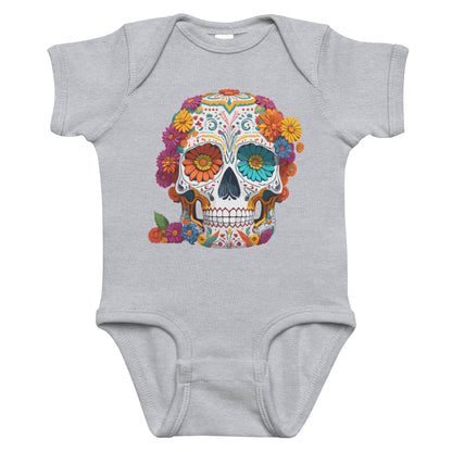 Day of the Dead Floral infant Onesie