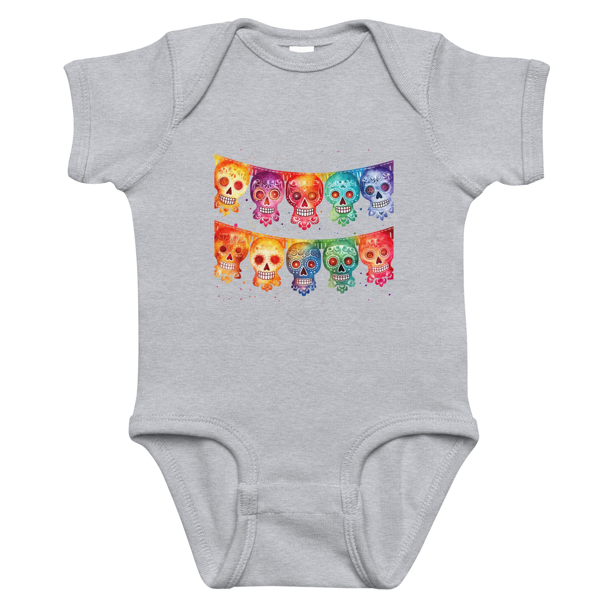 Mexican Fiesta Banner Flags Baby Onesie