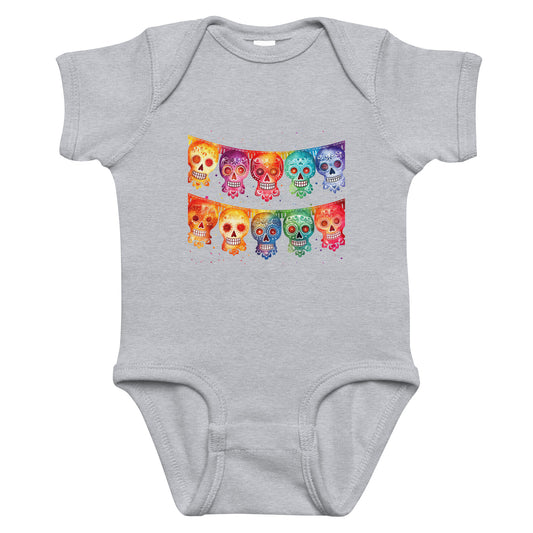 Mexican Fiesta Banner Flags Baby Onesie