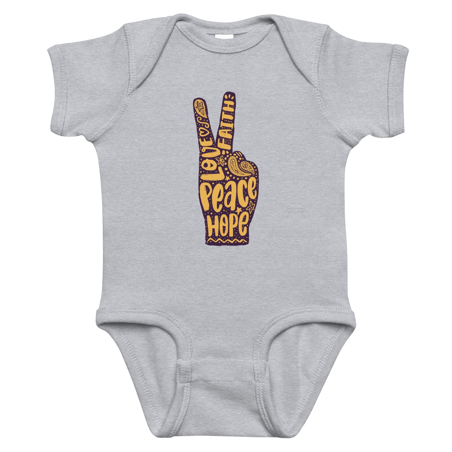 Peace Sign Baby Onesie