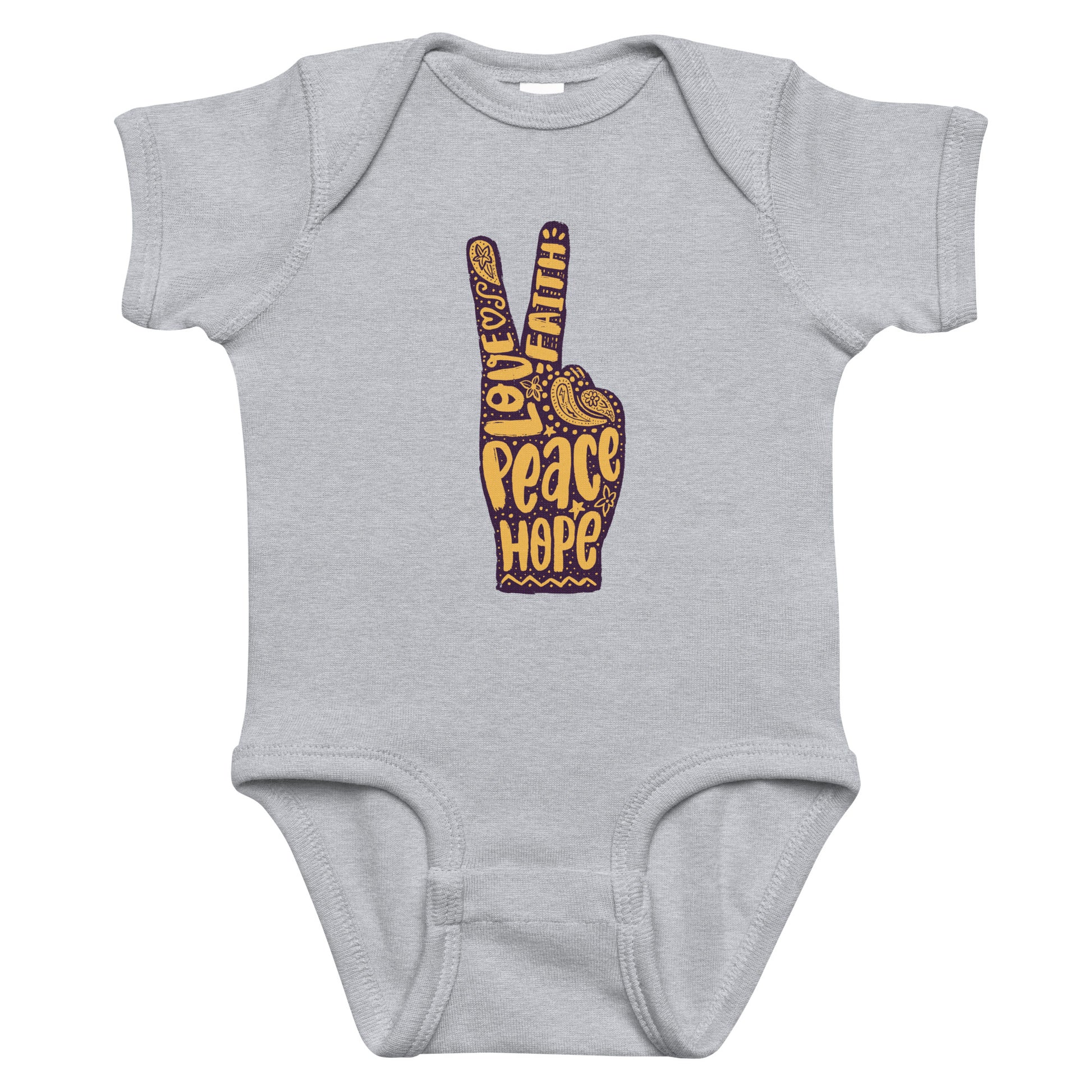 Peace Sign Baby Onesie