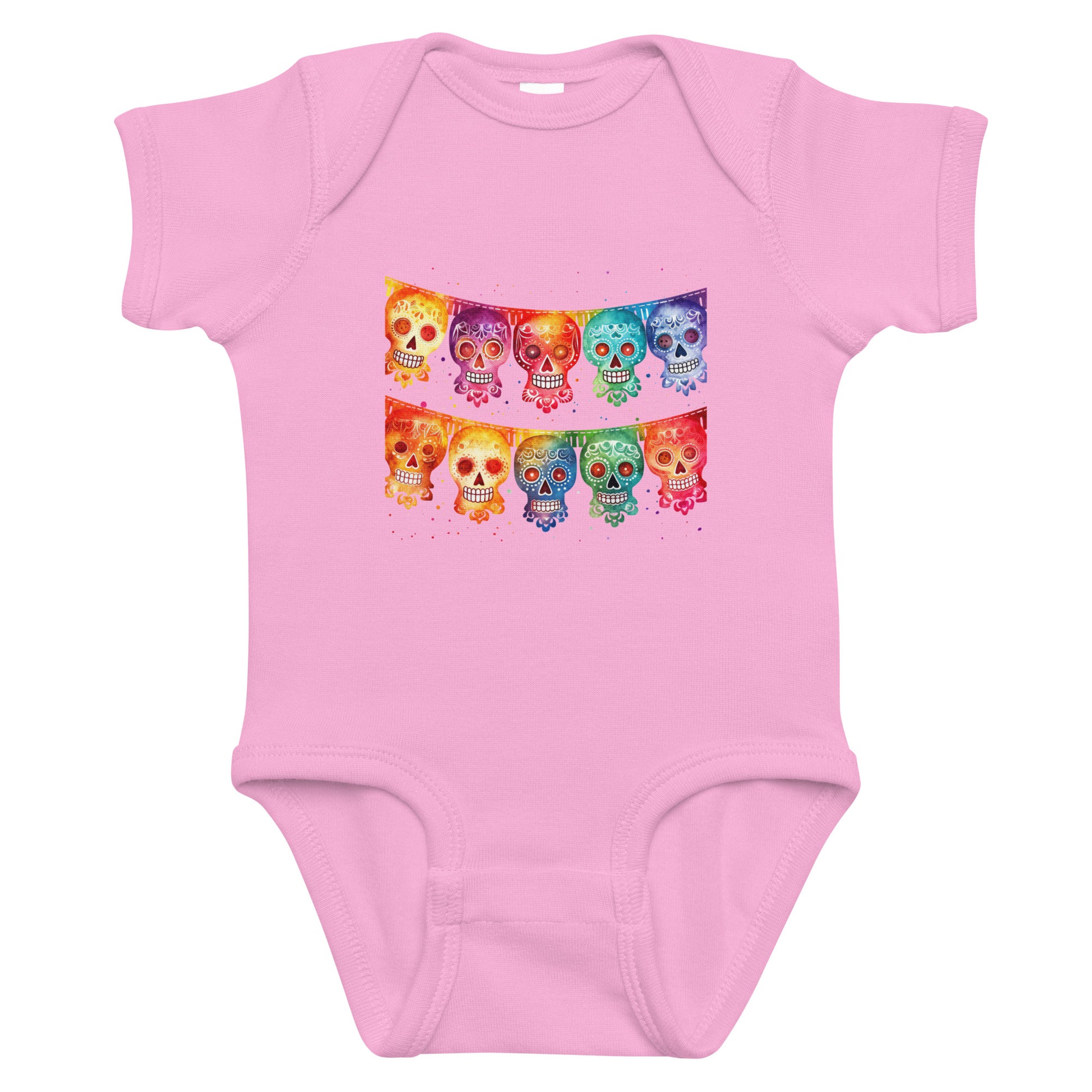 Mexican Fiesta Flags Baby Onesie