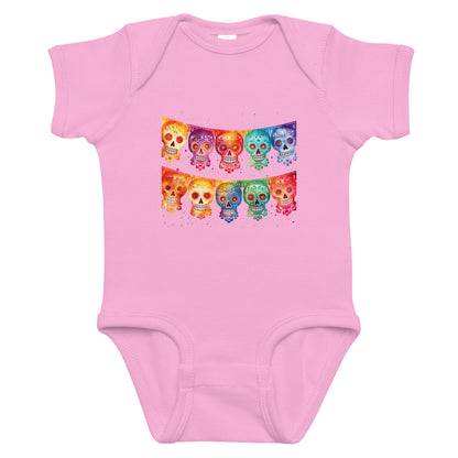 Mexican Fiesta Flags Baby Onesie