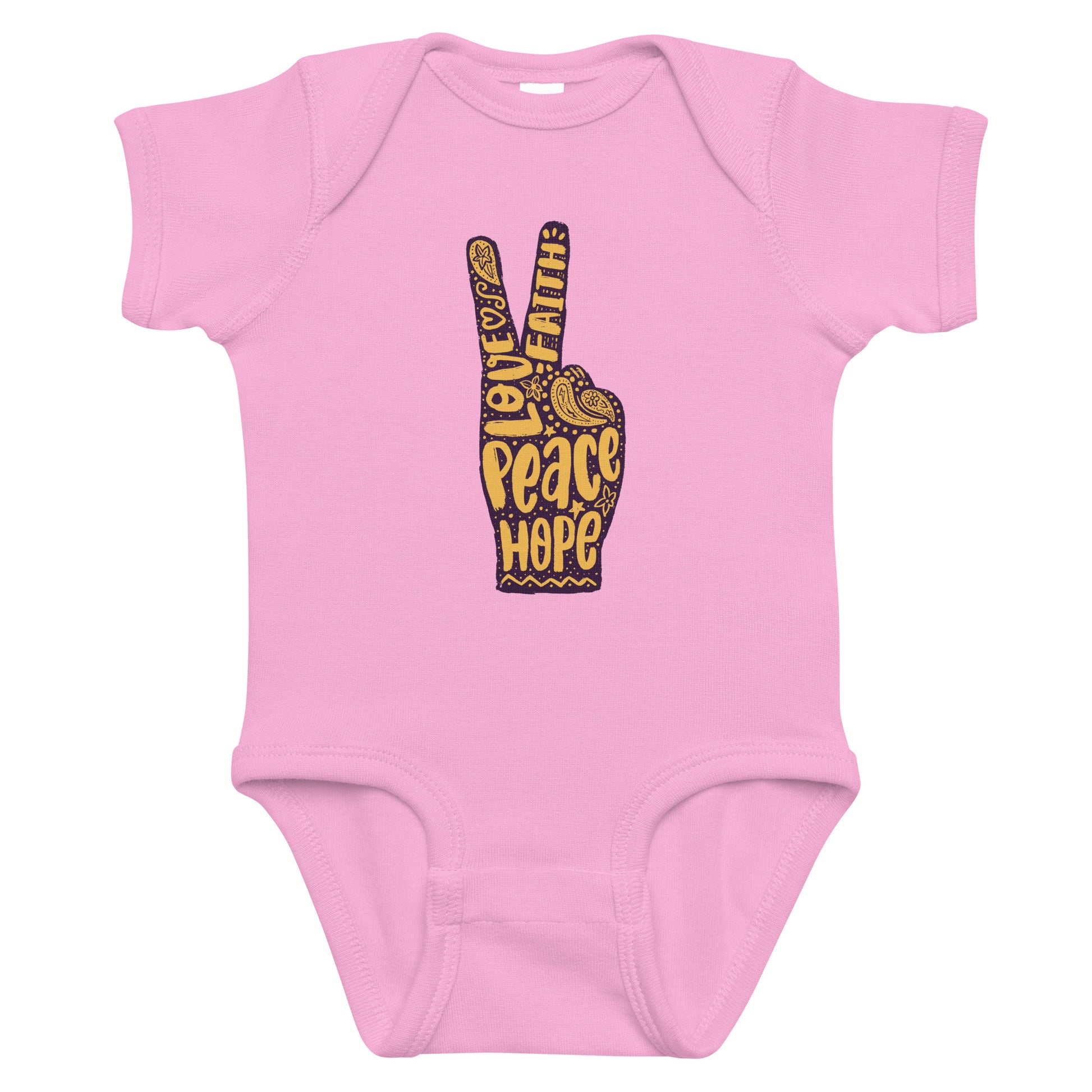 love hope peace baby onesie