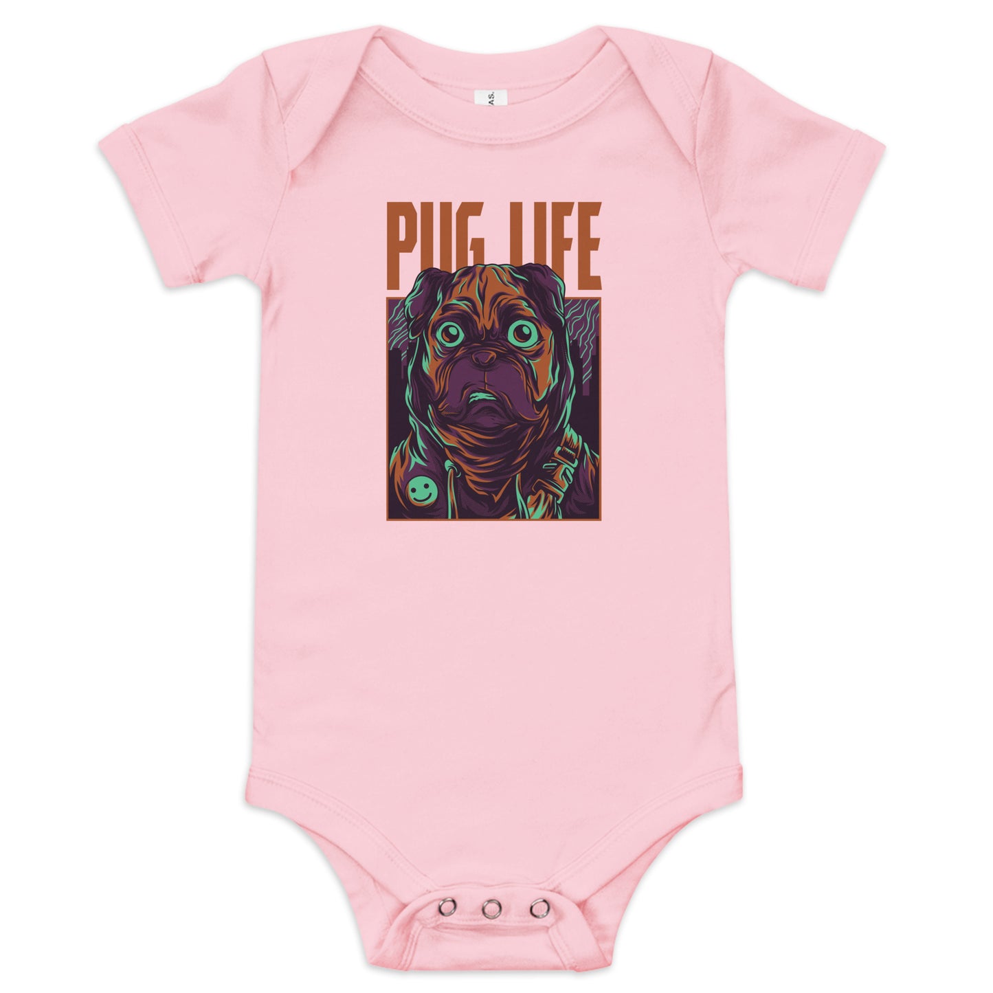 pug baby onesie