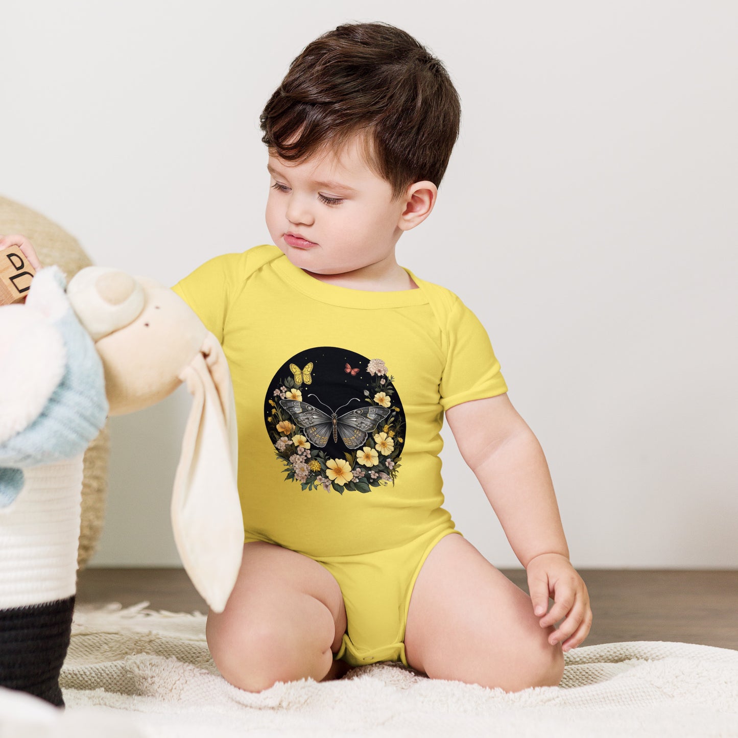 butterflies baby one piece