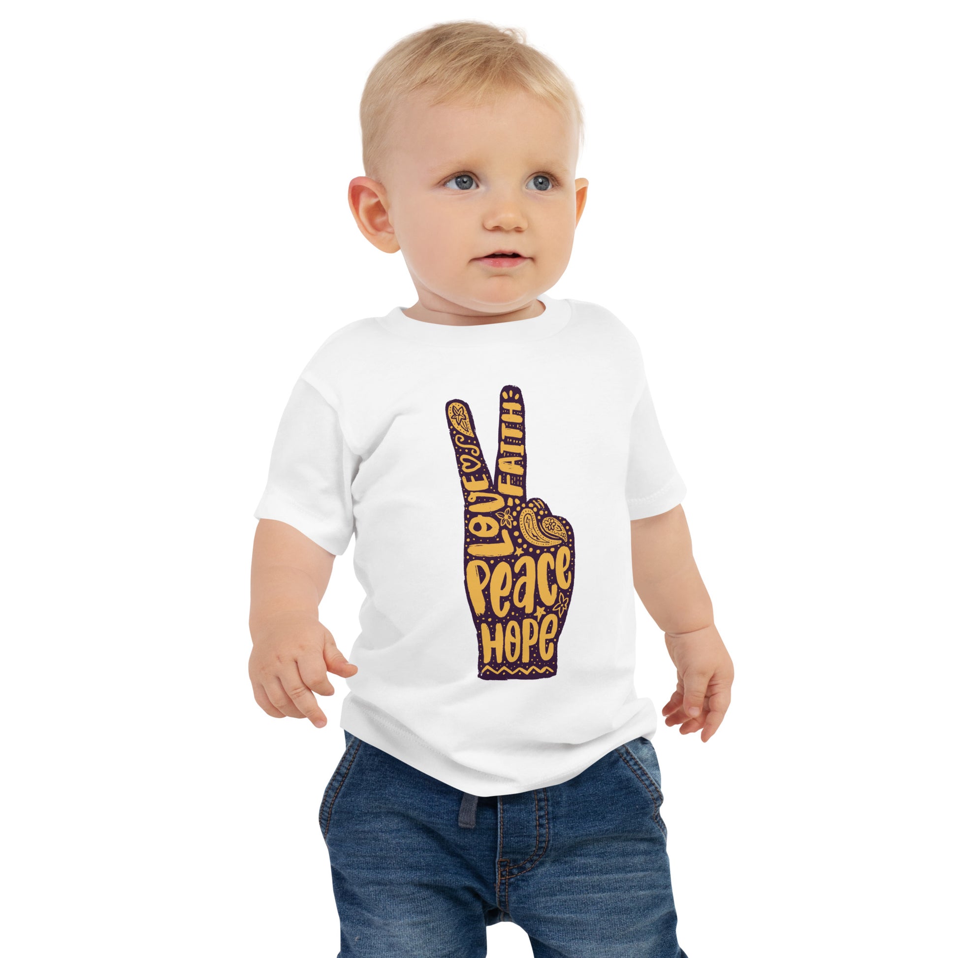 Love, Hope, Faith Baby tee shirt