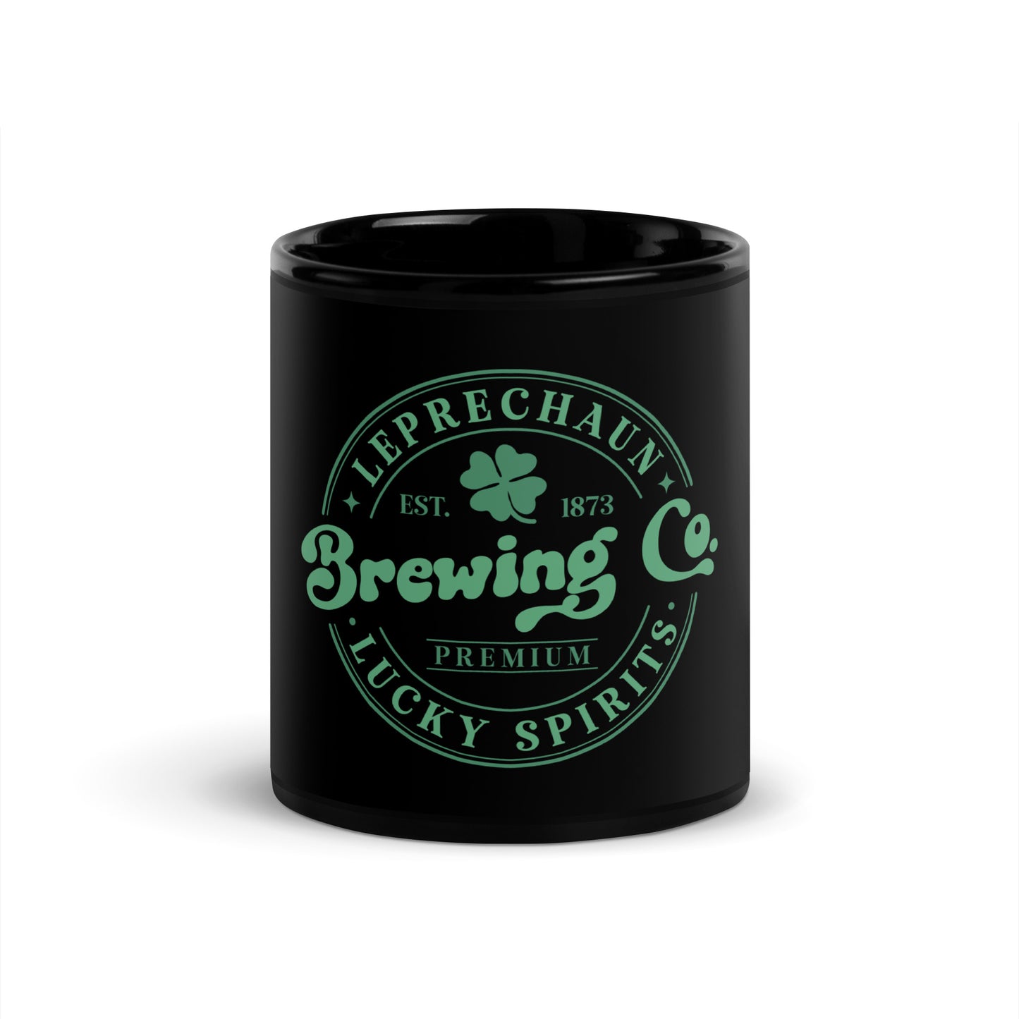 Leprechaun Black Coffee Mug