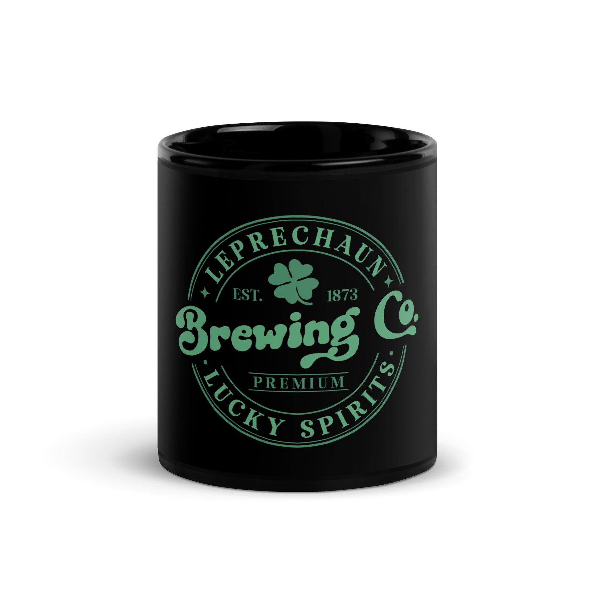 Leprechaun Black Coffee Mug