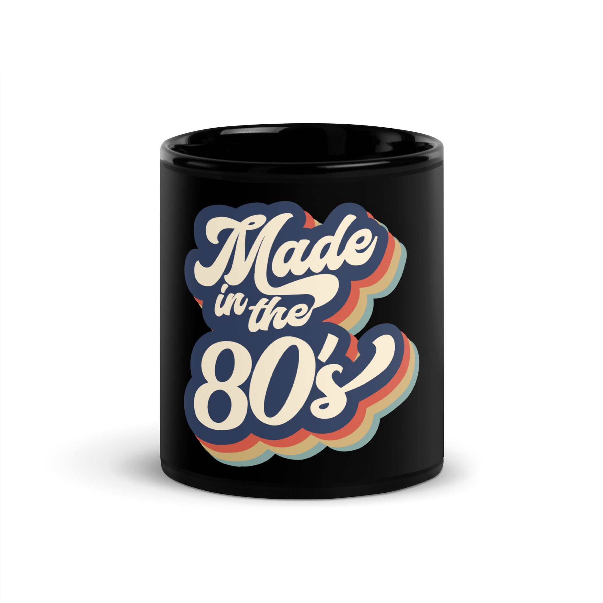 Made in the 80's Black Coffee Cup