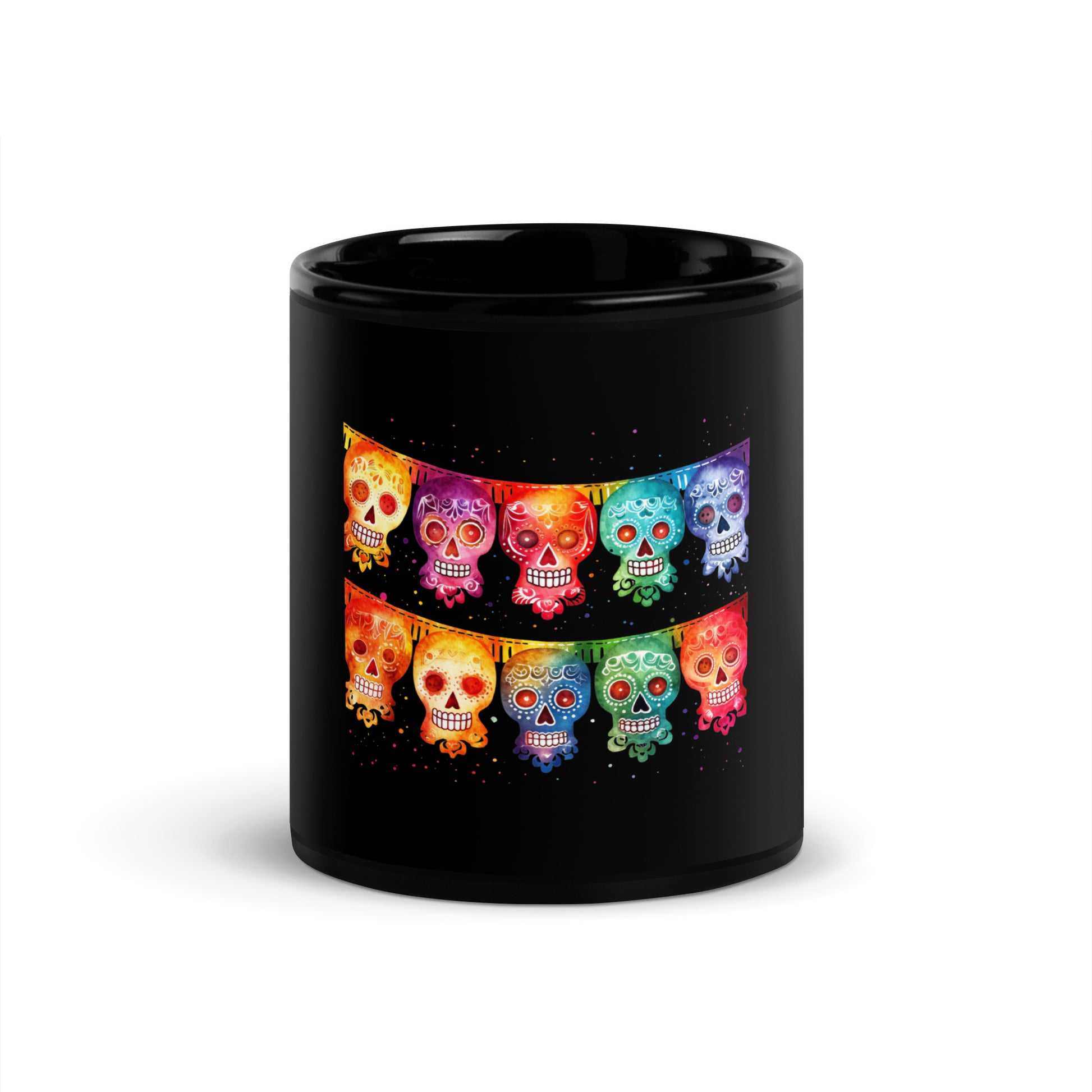 Mexican Fiesta Banner Black Coffee Cup