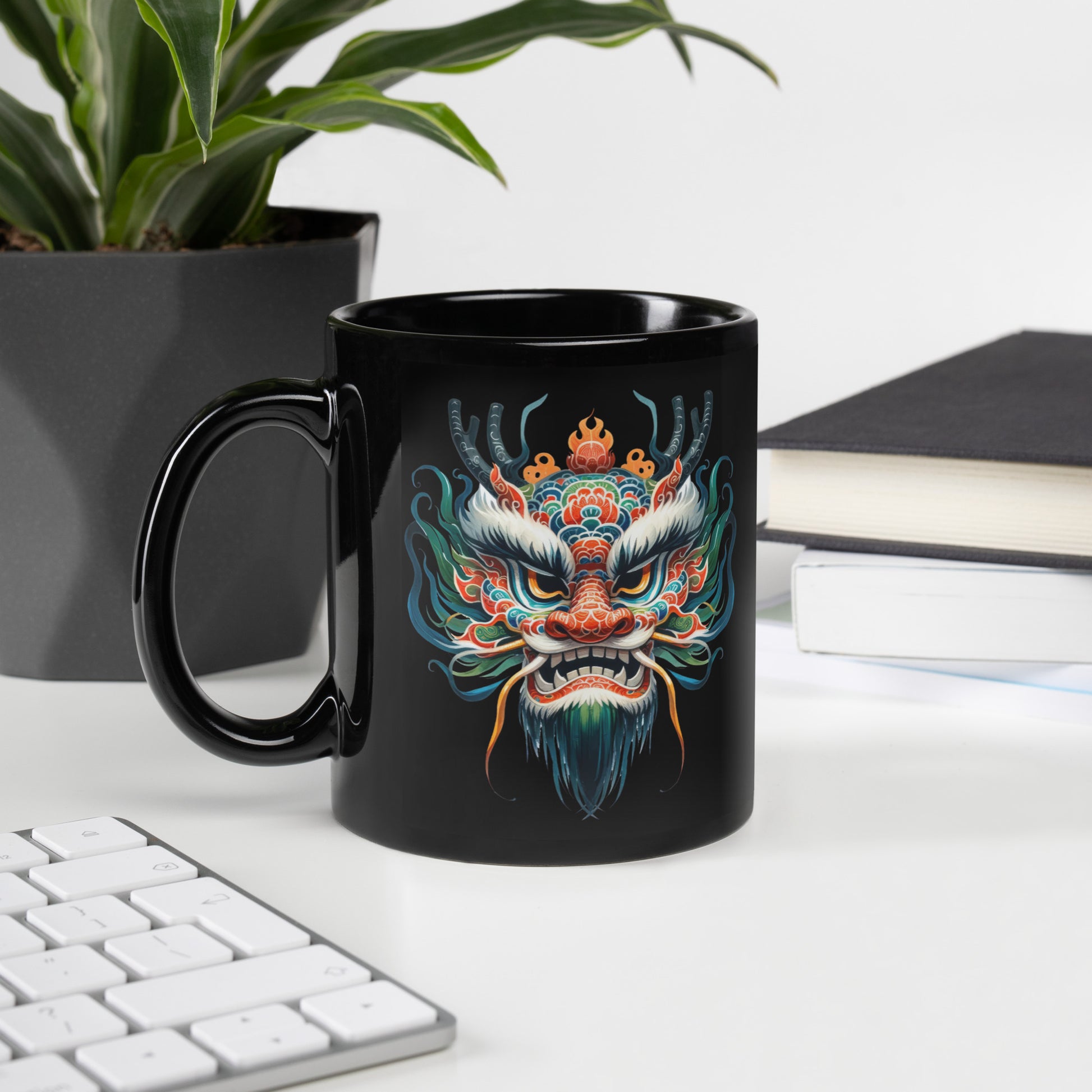 chinese new year dragon coffee mug
