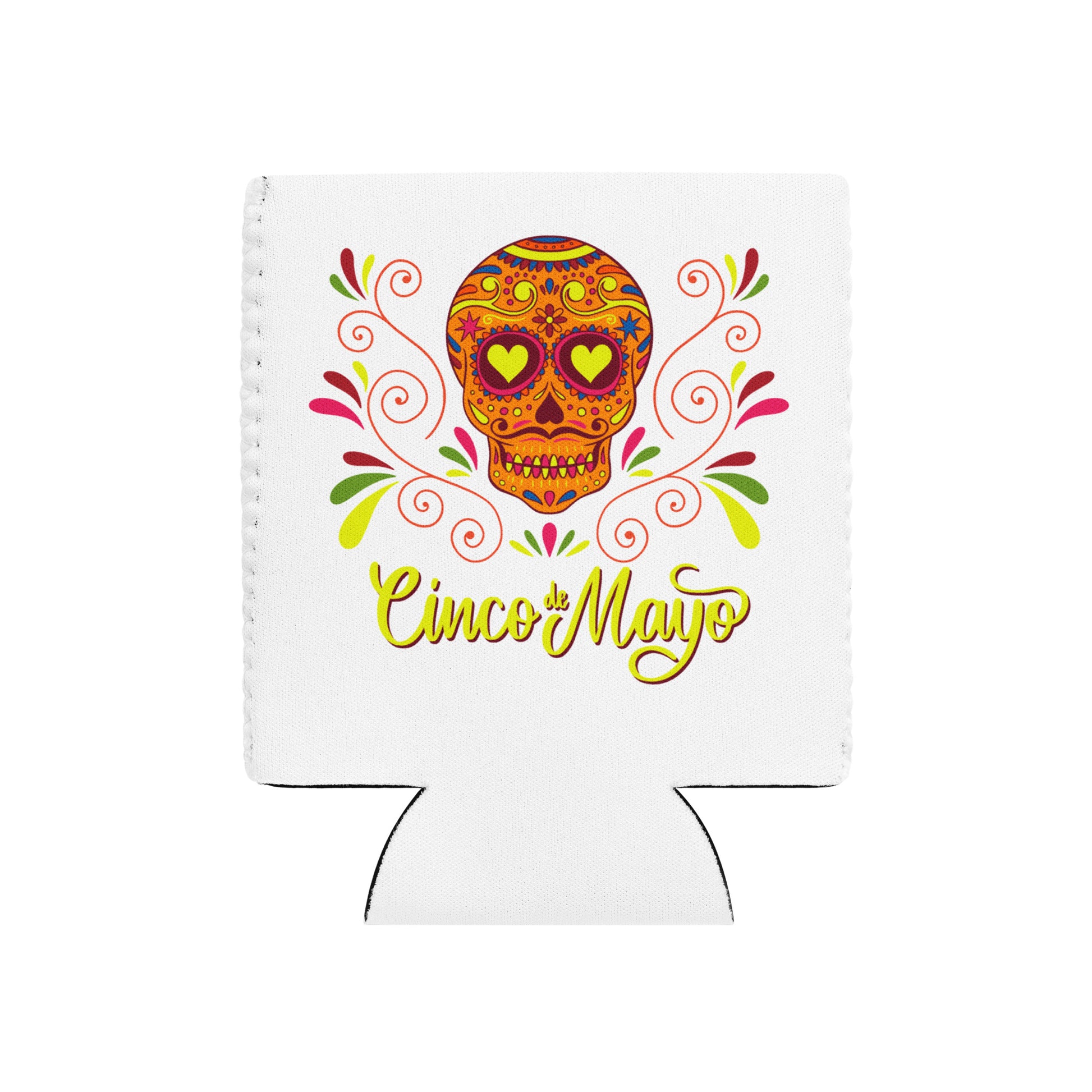 Cinco De Mayo Sugar Skull Beer Bottle Coolie