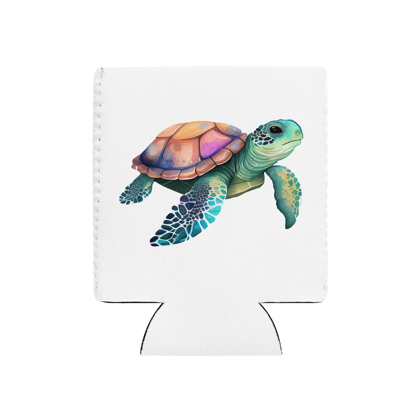 Sea Turtle Bliss Beer Can Cooler