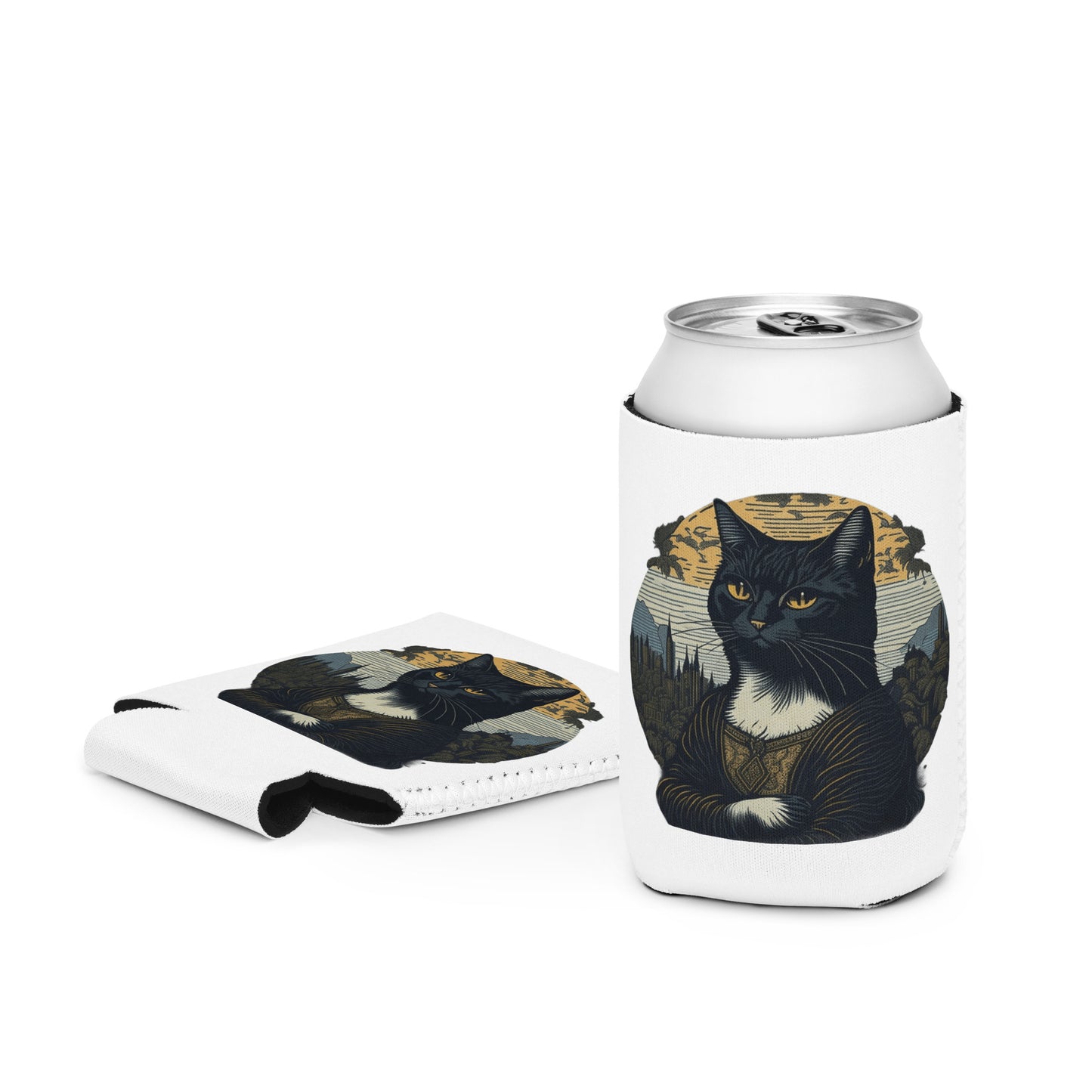 Mona Lisa Cat Drink Koozie