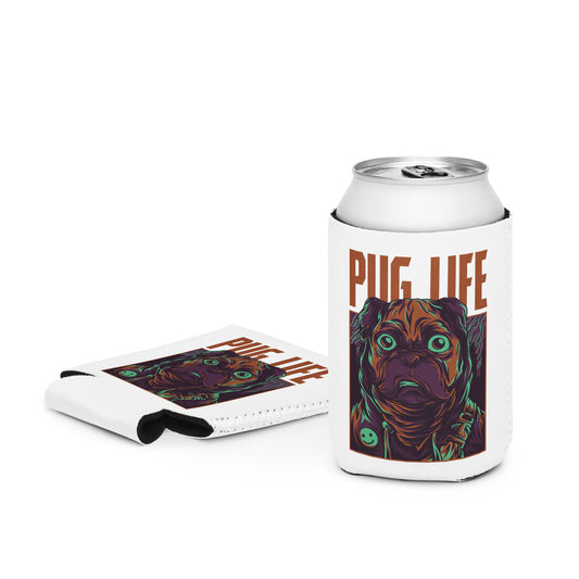 PUG LIFE Beer Can Koozie