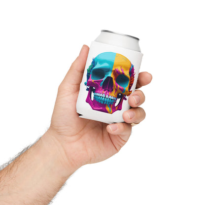 Psychedelic Skull Drink Cozie