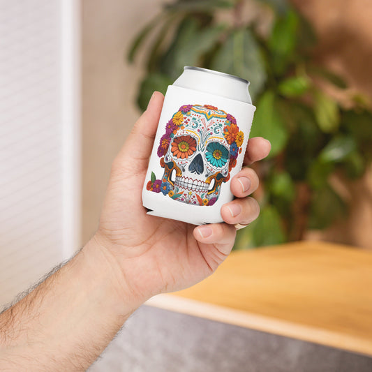 Sugar Skull Beer Bottle Holder