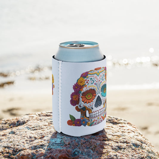 Sugar Skull Beer Bottle Wrap