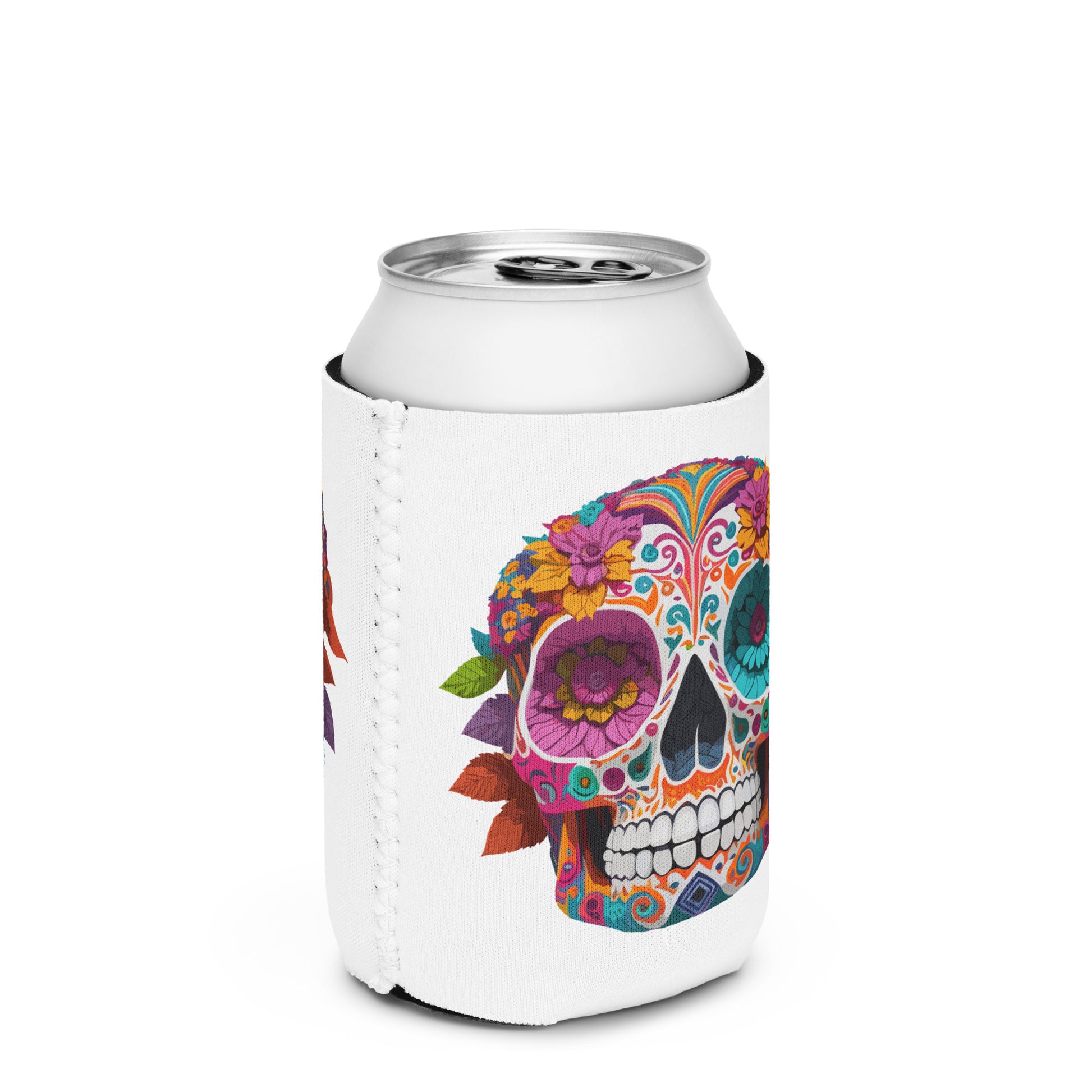 Mexican Skull Beer Can Cooler