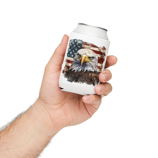 USA Flag Beer Can Sleeve