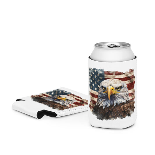 USA Flag Beer Can Coolie