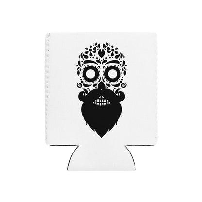 Sugar Skull Beard Drink Can Koozie