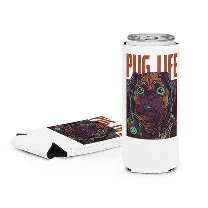 PUG LIFE drink Koozie