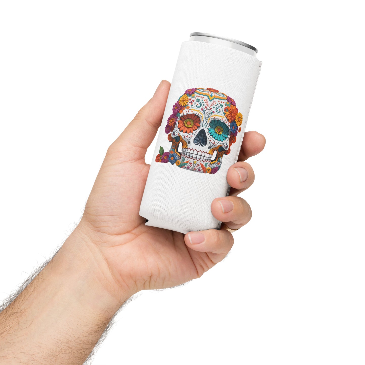 Dia De Los Muertos slim Drink Sleeve