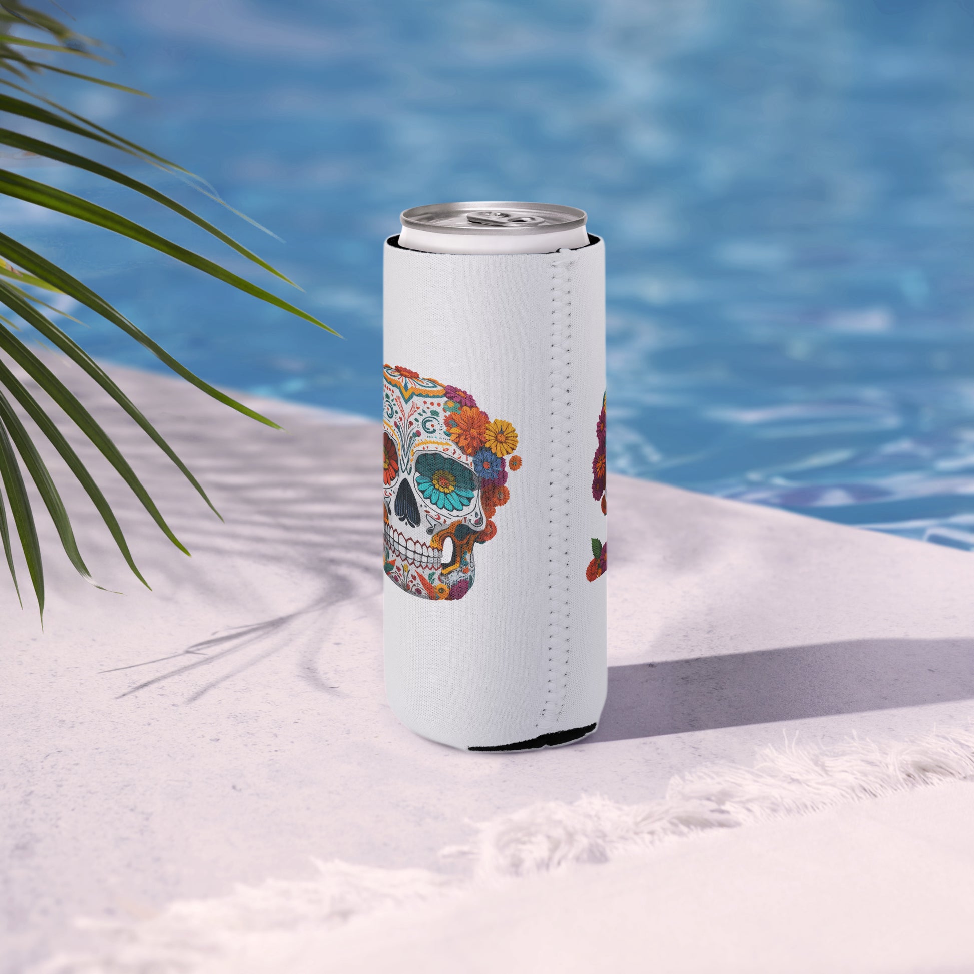 Dia De Los Muertos slim Drink Hugger