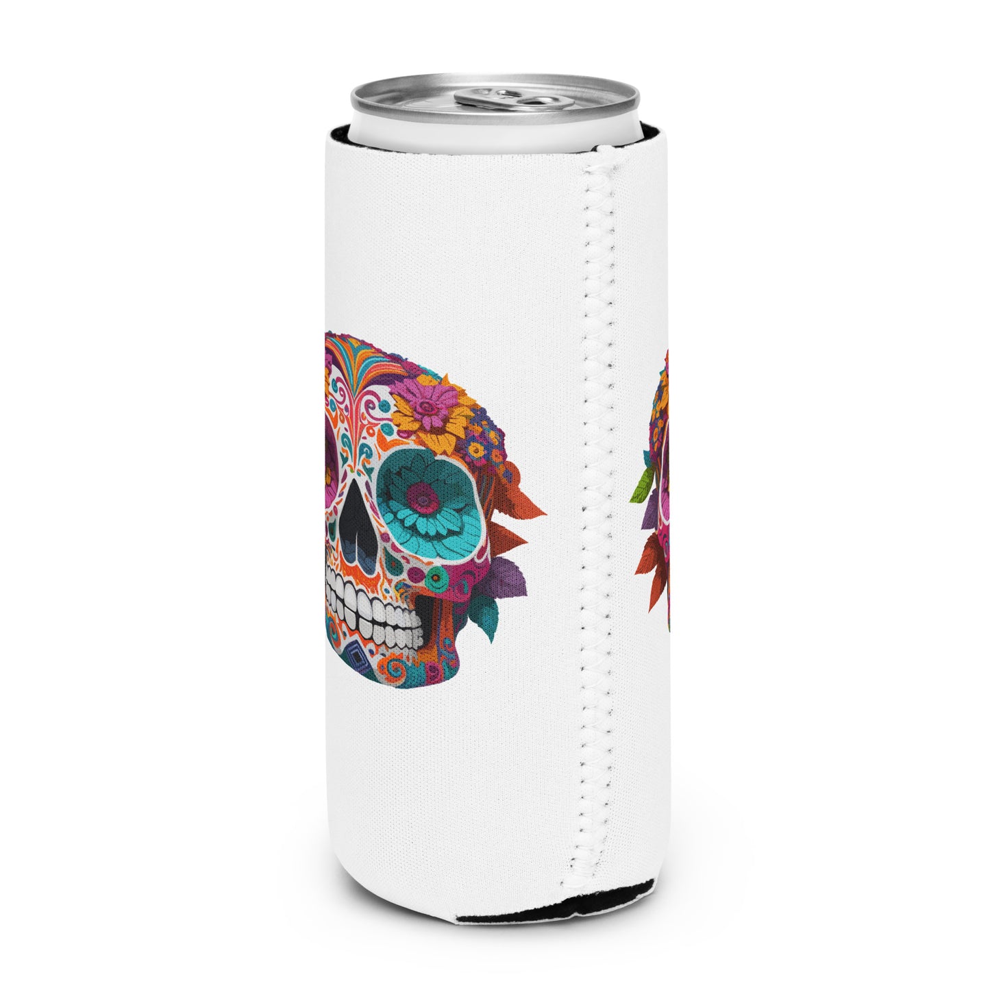 Mexican Skull slim Can Cooler