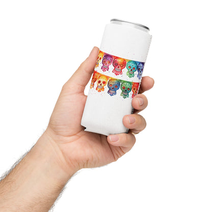 Fiesta Banner Skulls Beer Can Koozie