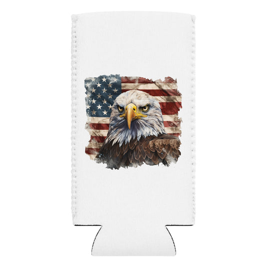 USA Flag Slim Can Sleeve