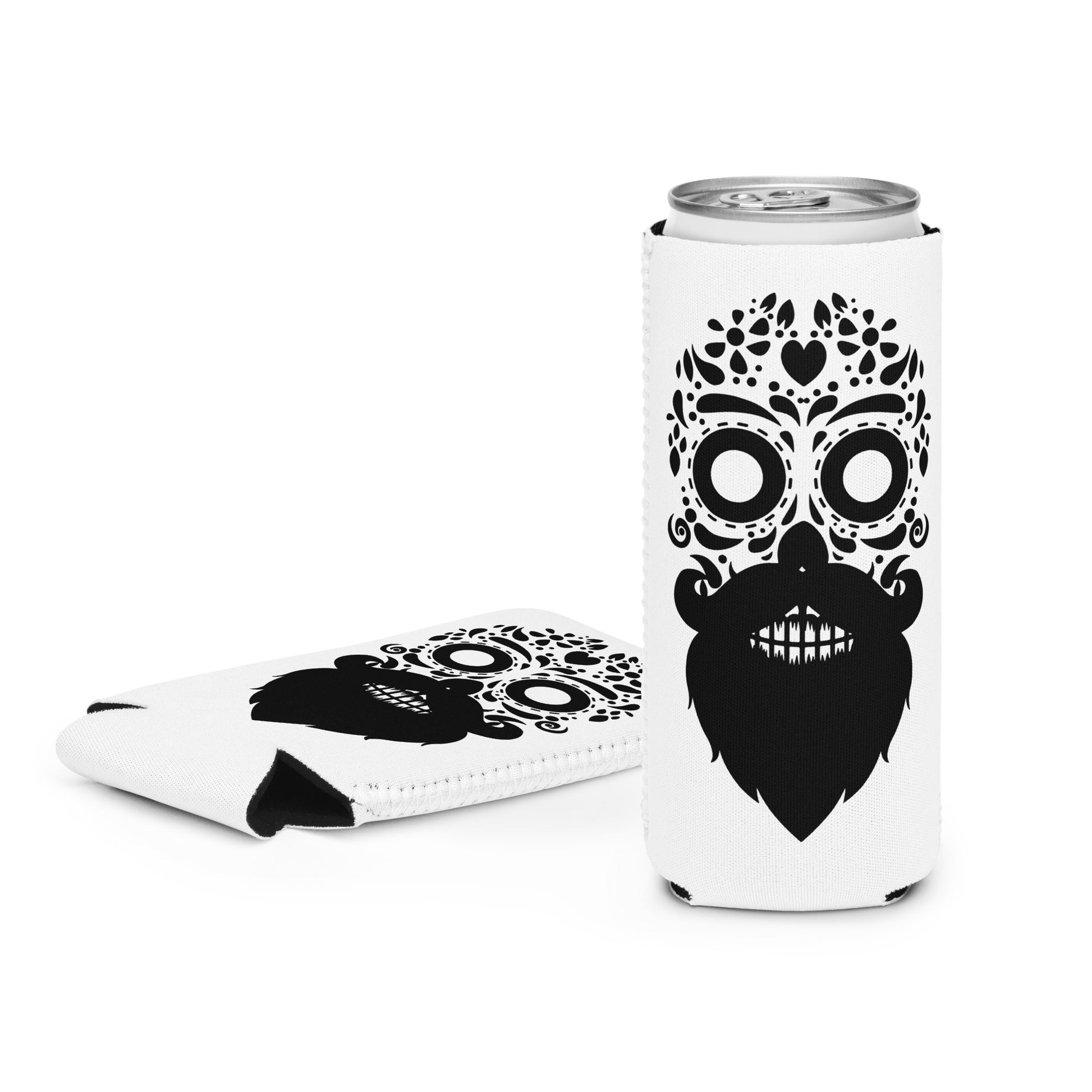 Sugar Skull Beard Drink Sleeve