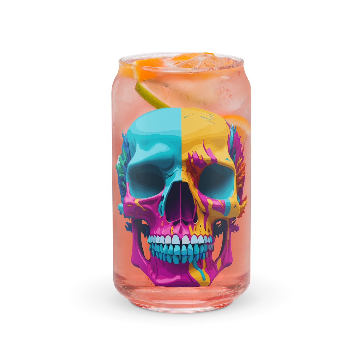lsd skull glass cup