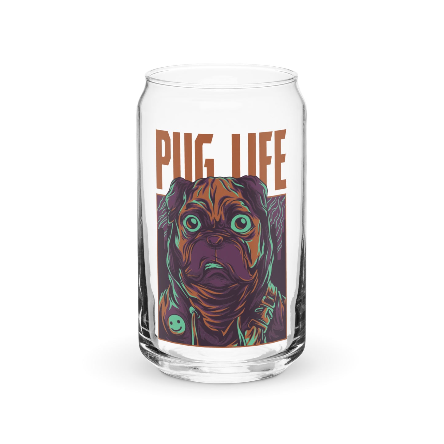 PUG LIFE Glass Cup