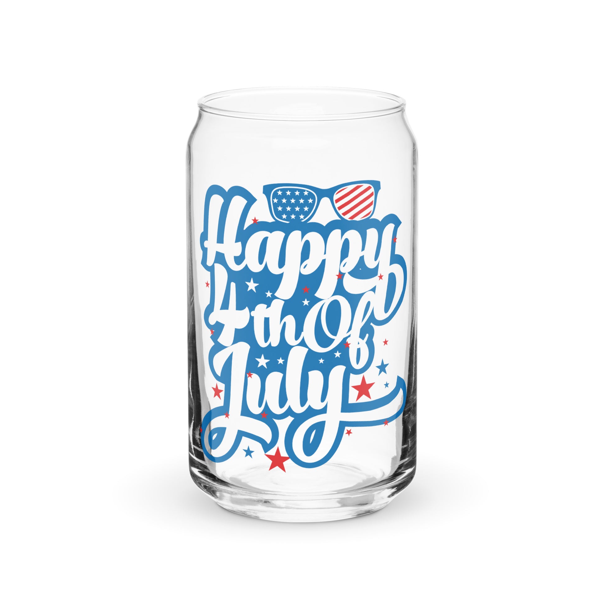 Happy 4th of July Drinking Glass